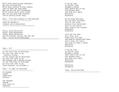 2007 Song Sheet Page 2