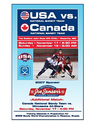 USA vs Canada Bandy Exhibition