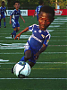 John Menyongar controls the ball