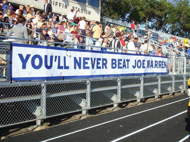 Banner for Joe Warren