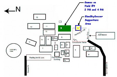 Map of Coulee Soccer Complex